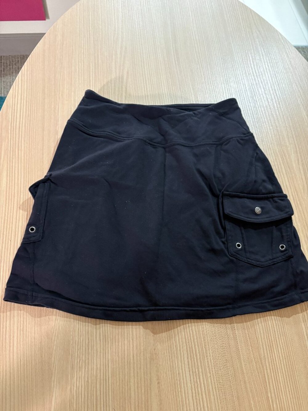 Athleta Athletic Skirt XXS Xtra Xtra Small Solid Black Pull On Elastic Waist